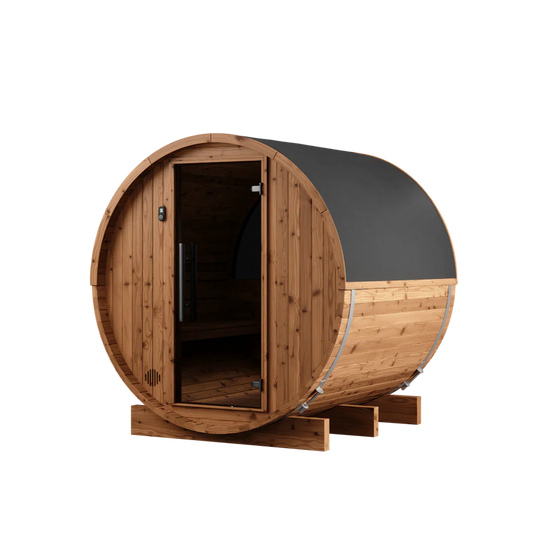Thermory 4 Person Barrel Sauna with Window